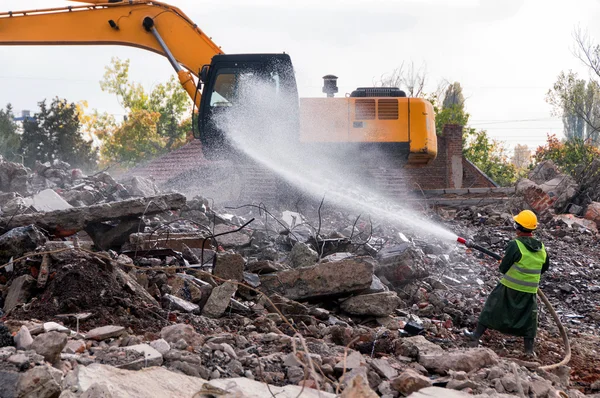 Demolarea clădirilor în mediul urban — Fotografie, imagine de stoc