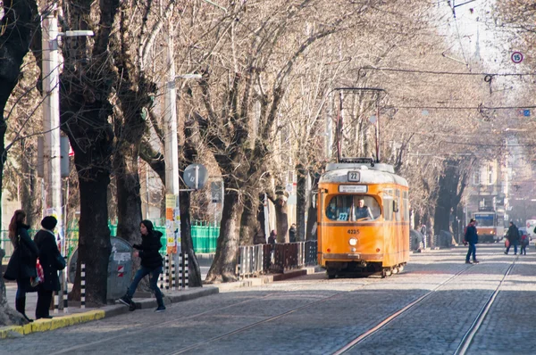 Ferrocarril urbano en Sofía — Foto de Stock