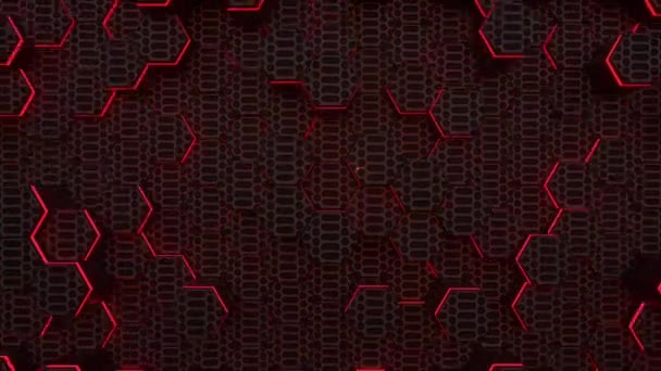 Looping Hintergrund Mit Rotlicht Schnelle Animation — Stockvideo