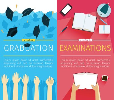 Two education banners clipart