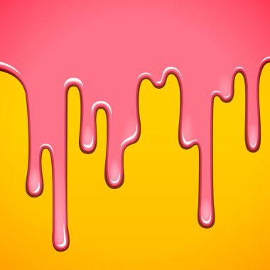Sweet caramel candy syrup clipart