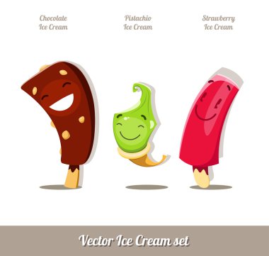 Çizgi film dondurma seti