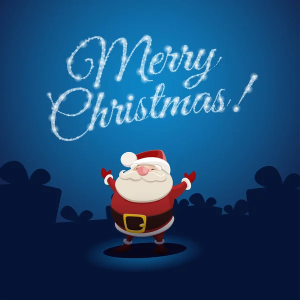 Père Noël et Joyeux Noël — Image vectorielle
