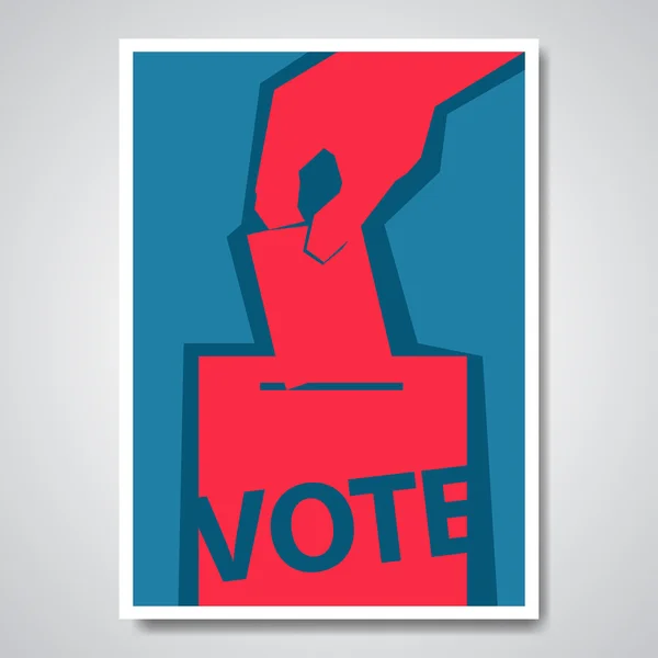 Ψηφίσουν εκλογή Σχεδιασμός Εξωφύλλου — Διανυσματικό Αρχείο
