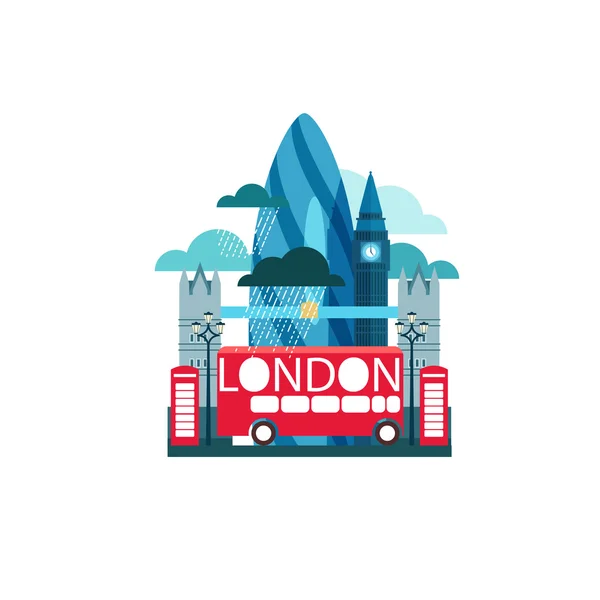 Londres Gran Bretaña — Vector de stock