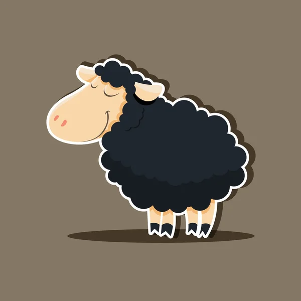 Illustration de mouton mignon — Image vectorielle