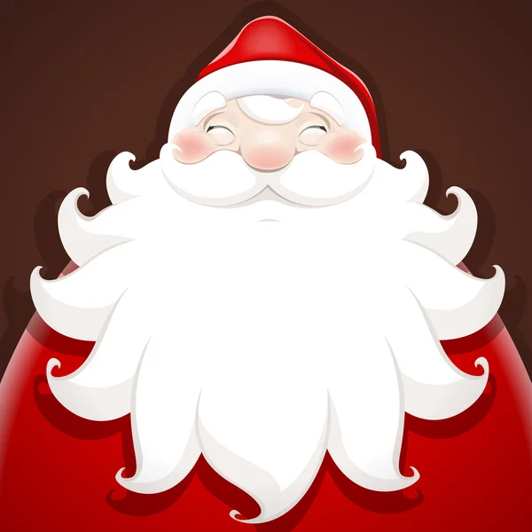 Smiling face of Santa Claus — Stock Vector