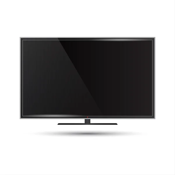 Illustrazione vettoriale di un moderno televisore a schermo piatto — Vettoriale Stock