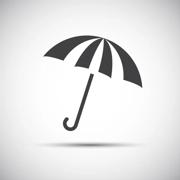 Simple vector umbrella icon, rain protection — Stock Vector