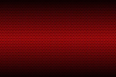 Kırmızı geometrik delinmiş kare arkaplan. Soyut metalik doku. Basit vektör illüstrasyonu