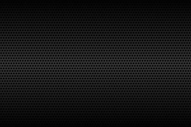 Siyah geometrik delinmiş kare arkaplan. Soyut siyah metalik arka plan. Karbon dokusu. Basit vektör illüstrasyonu