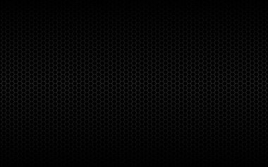 Modern basit siyah-beyaz geometrik çokgen arka plan. Soyut siyah metalik altıgen arka plan. Basit vektör illüstrasyonu