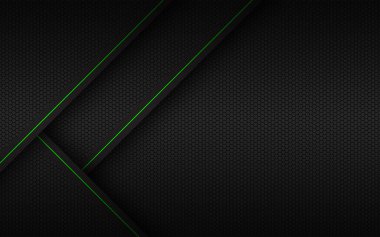 Altıgen örgülü siyah madde arka planı. Soyut metal geometrik kurumsal tasarım. Vektör teknolojisi arka planı