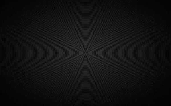 Dark Abstract Circle Background Black Circles Grey Background Dark Gradient — Vector de stock