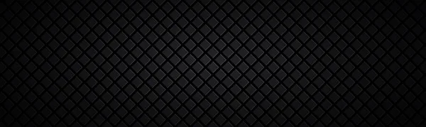 Encabezado Cuadrado Abstracto Oscuro Banner Aspecto Mosaico Negro Textura Moderna — Archivo Imágenes Vectoriales