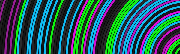 Ljusfärgade Välvda Huvud Abstrakt Färgglada Cirkel Vektor Banner Modern Bakgrund — Stock vektor