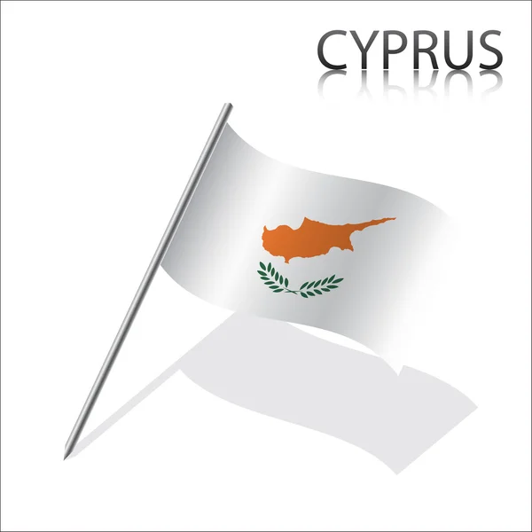 Bandera realista de Chipre — Archivo Imágenes Vectoriales