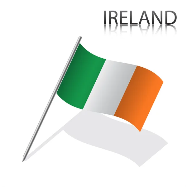 Bandeira realista irlandesa —  Vetores de Stock