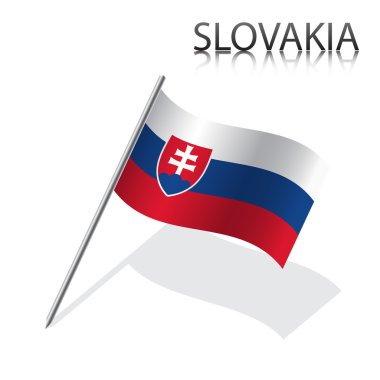 Gerçekçi Slovak bayrak
