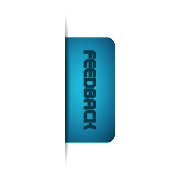 Modern illustration of feedback button, element for webdesign — Stock Vector