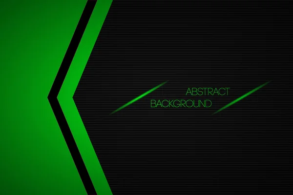 Fondo de vector abstracto negro y verde con lugar para su texto — Vector de stock