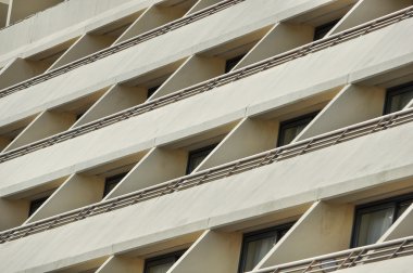 Buildings windows and balconies