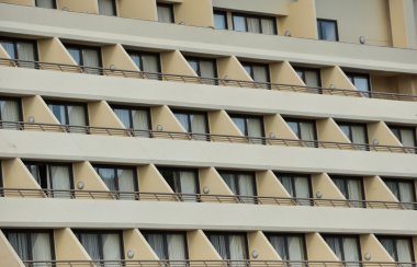 Buildings windows and balconies