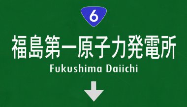 Fukushima Daiichi Road Sign clipart