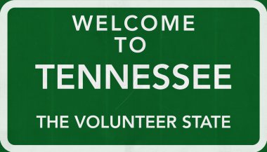 Tennessee yol işaret hoş geldiniz