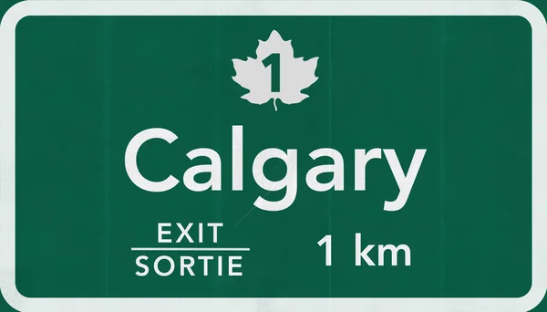 Señal de Calgary Road —  Fotos de Stock