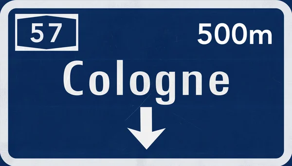 Kolínské dopravní značka — Stock fotografie