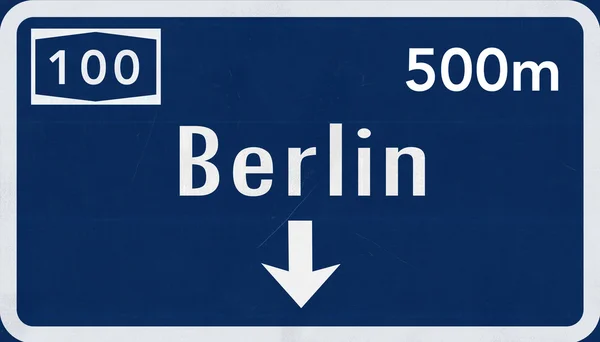 Βερολίνο-πινακίδα — Φωτογραφία Αρχείου