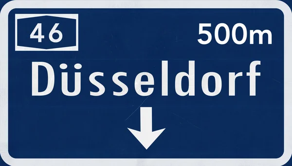 Dusseldorf Road Sign — Stock Photo, Image
