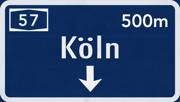Koln Road Sign — Stock Photo, Image