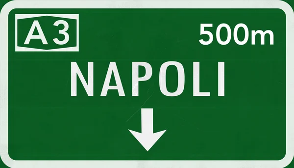 Znak drogowy Napoli — Zdjęcie stockowe