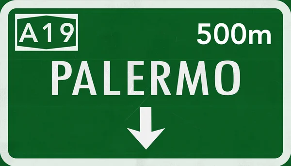 Straßenschild von Palermo — Stockfoto