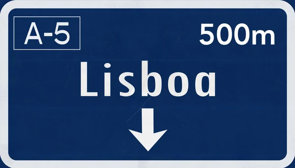 Lisboa Road Sign — Stock Photo, Image