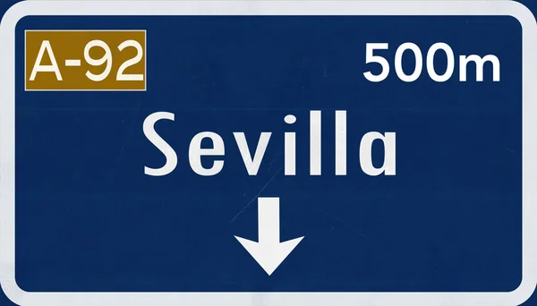 Sevilla Road Sign — Stock Photo, Image