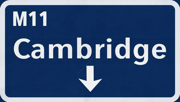 Кембридж дорожній знак — стокове фото