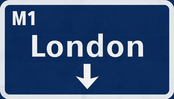 Лондон дорожній знак — стокове фото