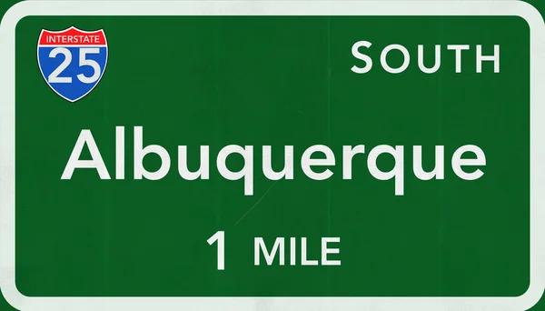 Znak drogowy Albuquerque — Zdjęcie stockowe