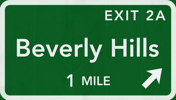 Beverly Hills Road Sign — Foto de Stock