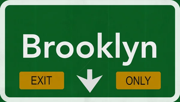 Brooklyn verkeersbord — Stockfoto