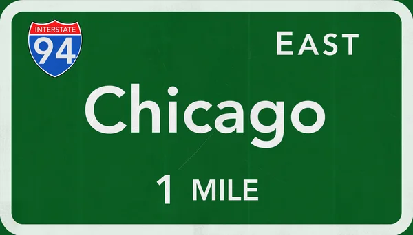 Straßenschild von Chicago — Stockfoto