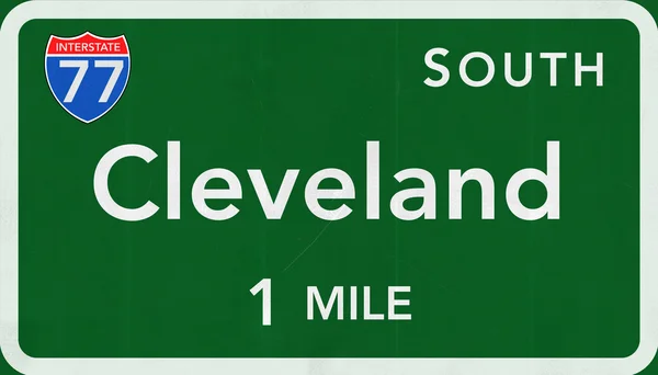 Cleveland Road Sign — Stockfoto