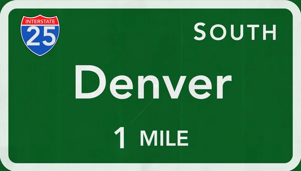 Denver verkeersbord — Stockfoto