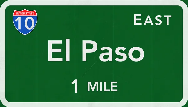 El Paso Road Sign — Stock Photo, Image