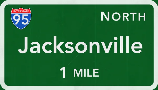 Straßenschild von Jacksonville — Stockfoto