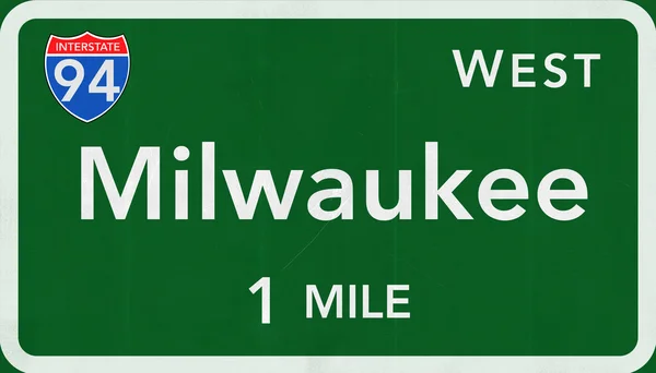 Straßenschild von Milwaukee — Stockfoto