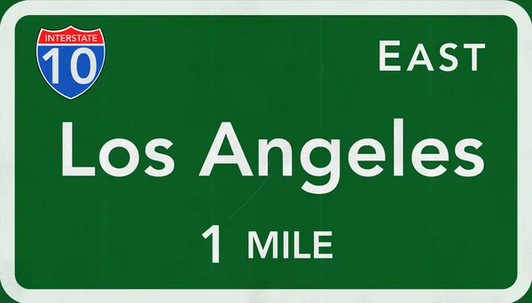 Лос-Анджелес дорожній знак — стокове фото